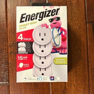 Energizer Smart WiFi Plug 4-Pack - White